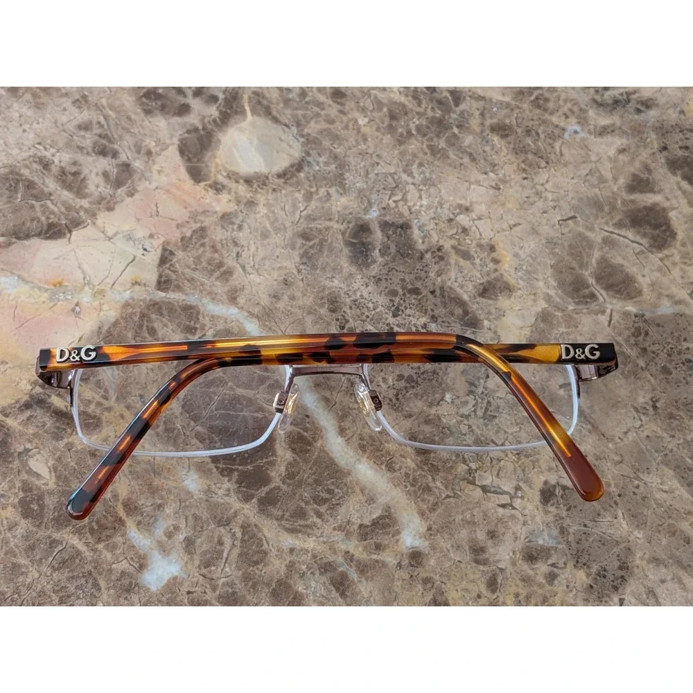 Dolce & Gabbana Designer Eyeglasses DG5001-070 Tortoise Havana Brown Gold Frame